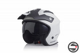 CASCO JET ARIA 223 ARGENTO NERO