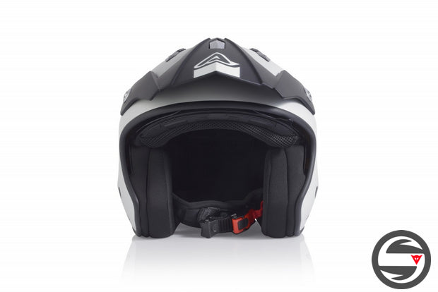 CASCO JET ARIA 223 ARGENTO NERO