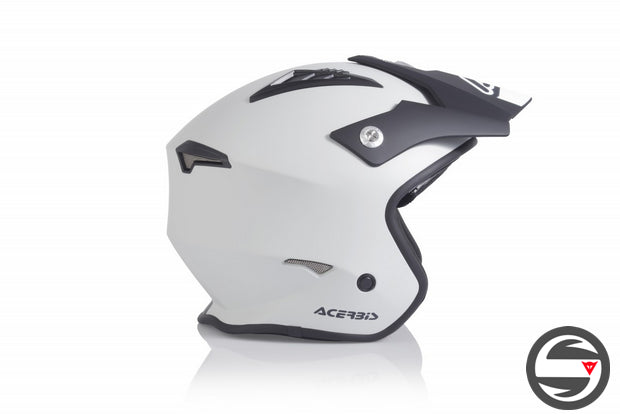 CASCO JET ARIA 223 ARGENTO NERO