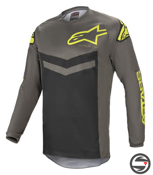 ALPINES. FLUID SPEED JERSEY 9350 GRAY YELLOW (3762621)