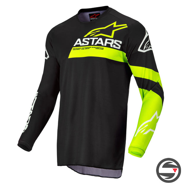 ALPINES. FLUID CHASER JERSEY 155 BLACK YELLOW (3762422)