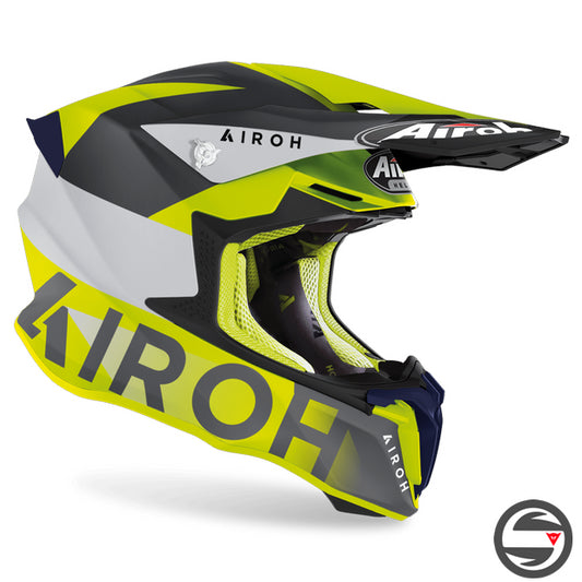 AIROH TWIST 2.0 LIFT YELLOW BLUE MATT TW2LF31