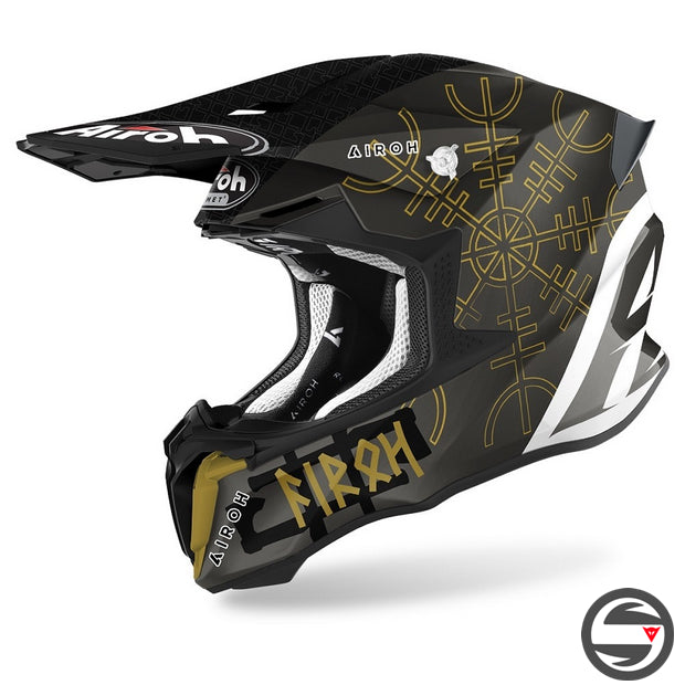 AIROH TWIST 2.0 SWORD BLACK GOLD GLOSS MATT TW2S35