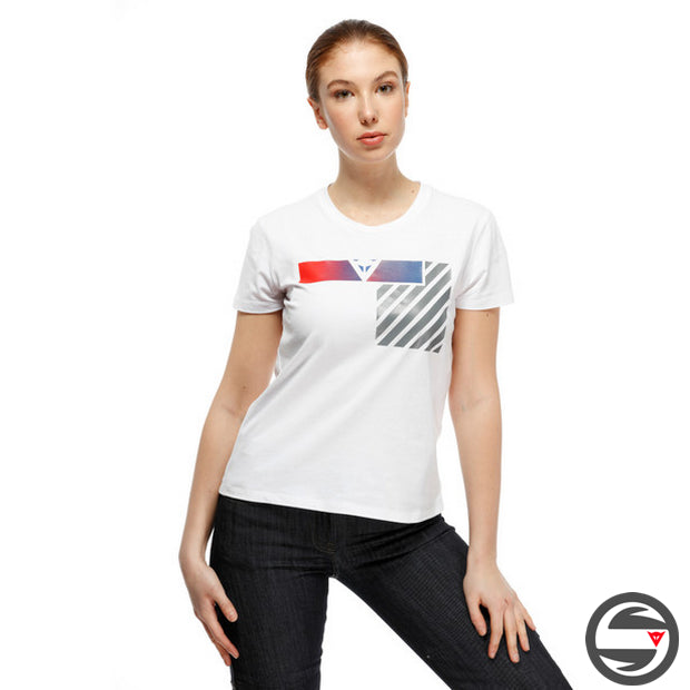 T-SHIRT ILLUSION LADY T-SHIRT 39G WHITE GRAY RED