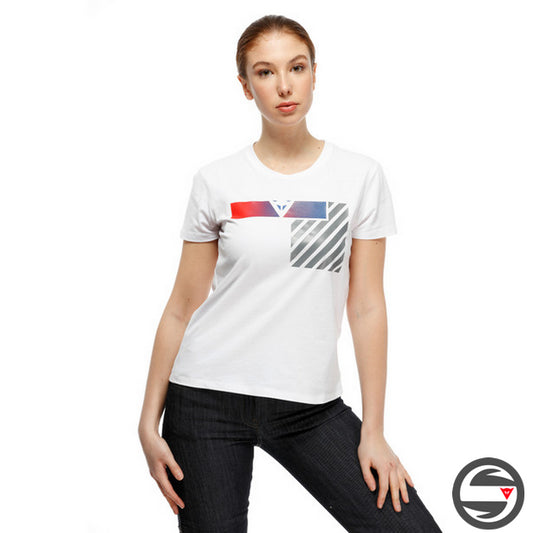 T-SHIRT ILLUSION LADY T-SHIRT 39G WHITE GRAY RED
