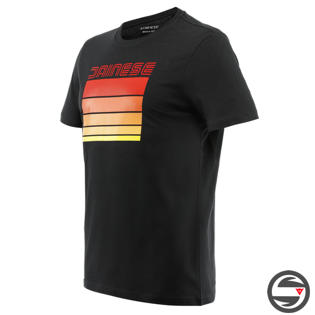 STRIPES T-SHIRT 606 BLACK RED