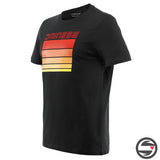 STRIPES T-SHIRT 606 BLACK RED