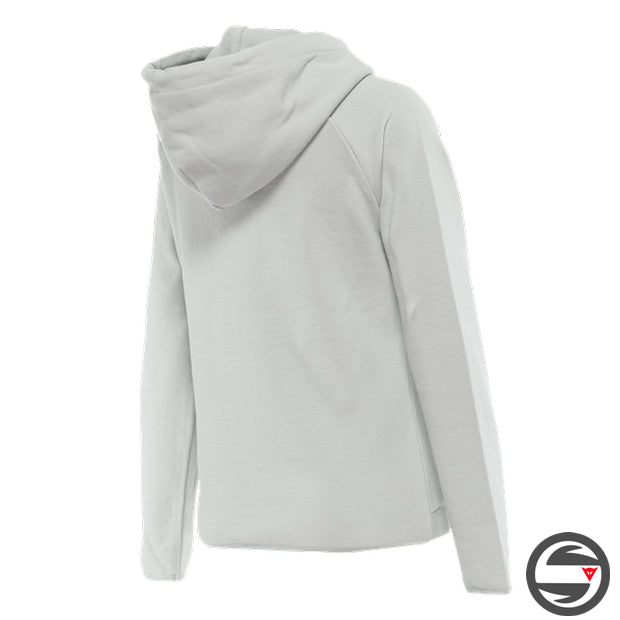 DAINESE FADE LADY FULL-ZIP HOODIE 38G GLACIER GRAY DARK RED