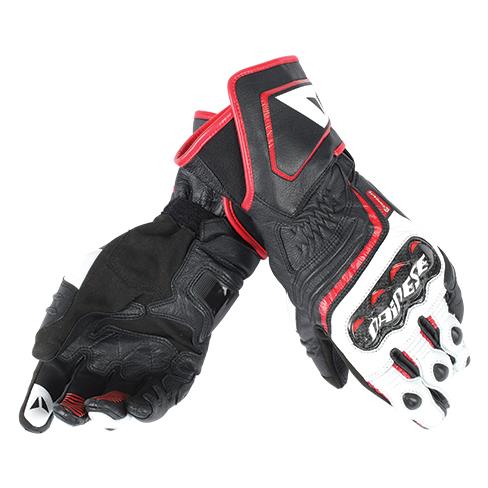 CARBON D1 LONG GLOVES V78 BLACK WHITE LAVA-RED