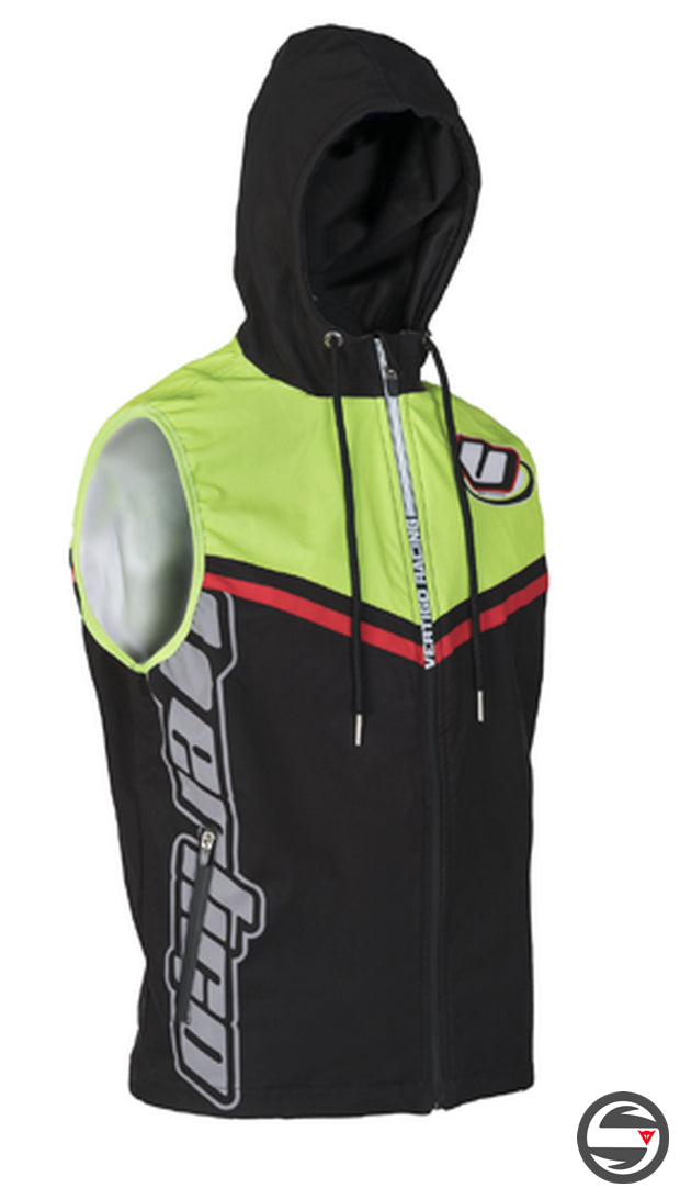 GILET SMANICATO TRIAL VERTIGO RIDER BLACK GREEN