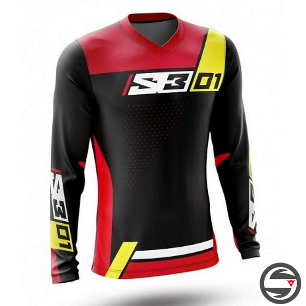 01-RY1 MAGLIA TRIAL S3 01 NERO ROSSO