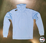 COMFORT SHIRT ZIP AZZURRO