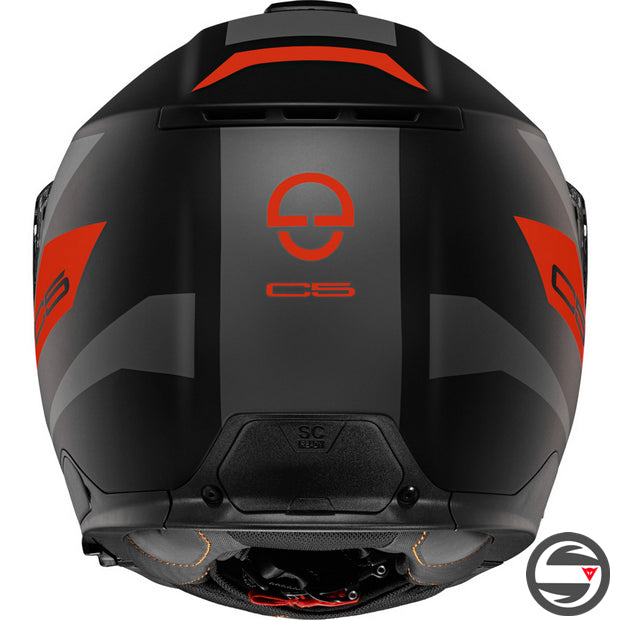 C5 ECLIPSE ANTHRACITE FLUO RED MATT 22.06 SCHUBERTH