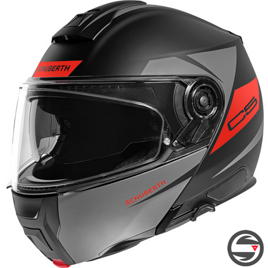 C5 ECLIPSE ANTHRACITE FLUO RED MATT 22.06 SCHUBERTH