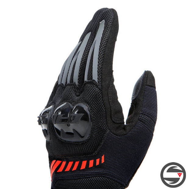 MIG 3 AIR TEX GLOVES 628 BLACK FLUO RED