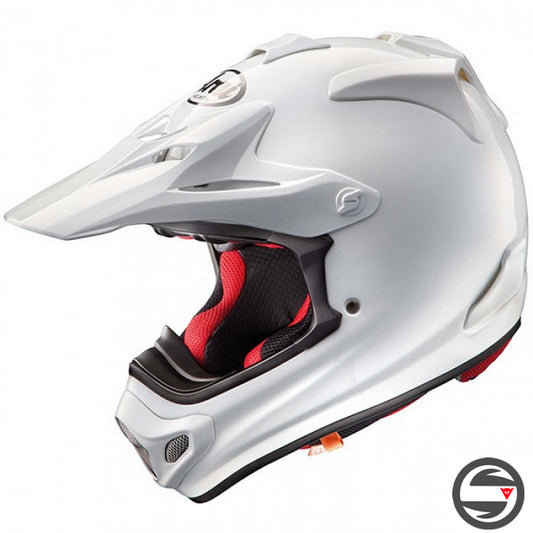 MX-V WHITE GLOSS ARAI CROSS HELMET