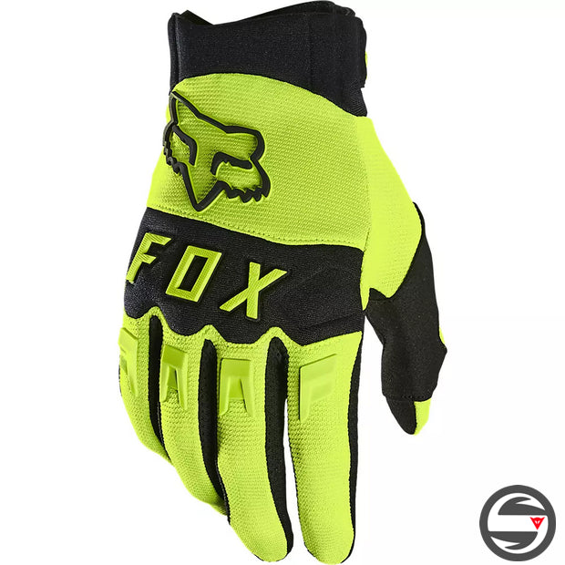 28698-130 DIRTPAW CE GLOVE YELLOW FLUO FOX TOUCHSCREEN