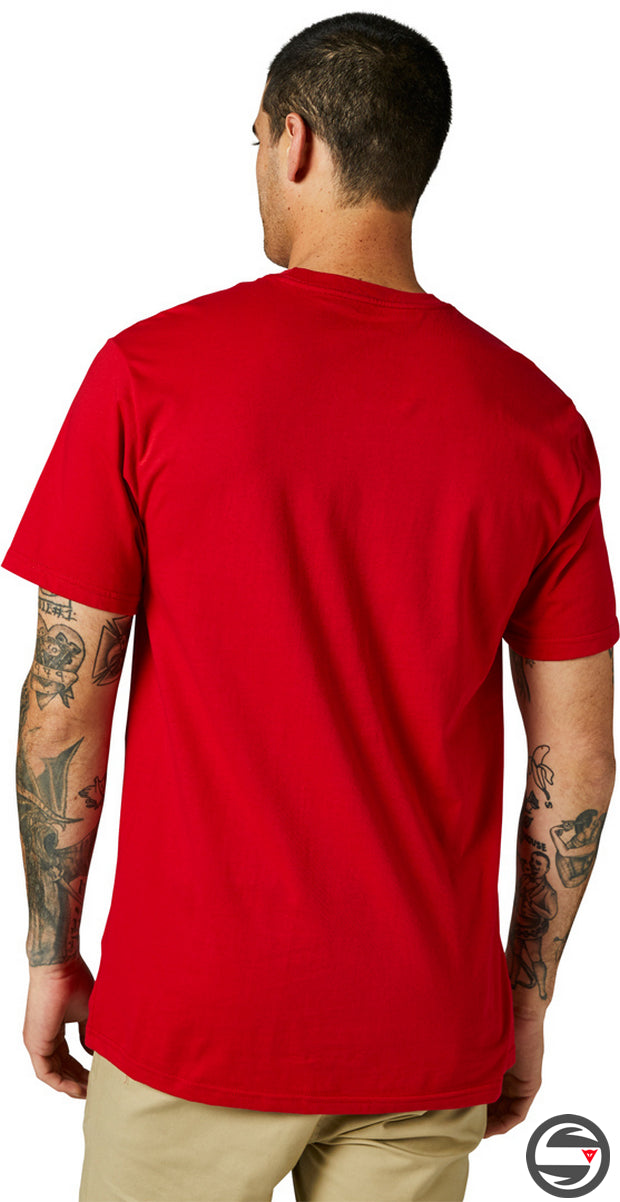 28990-122 T-SHIRT FOX LEGACY HEAD SS TEE FLAME RED