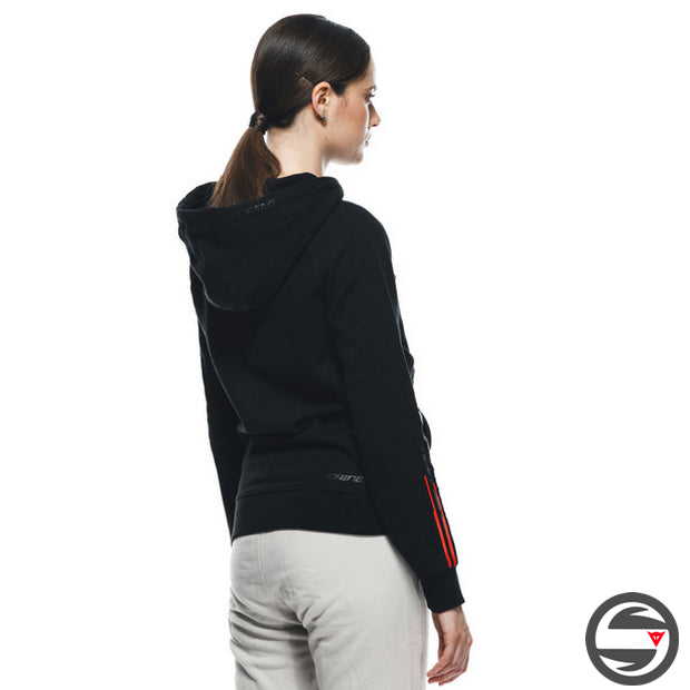 DAINESE HOODIE LOGO LADY 631 BLACK BLACK