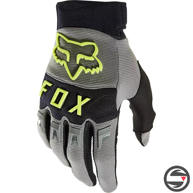 28698-086 DIRTPAW CE GLOVE GREY YELLOW FOX TOUCHSCREEN