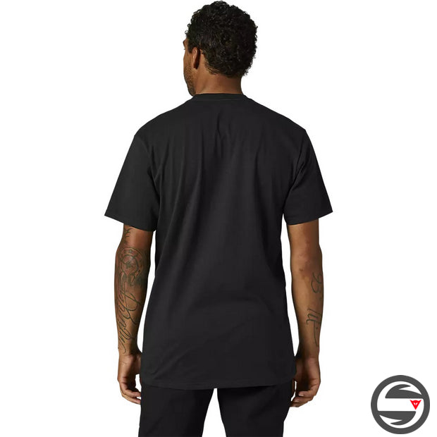 28990-018 T-SHIRT FOX LEGACY HEAD SS TEE BLACK WHITE