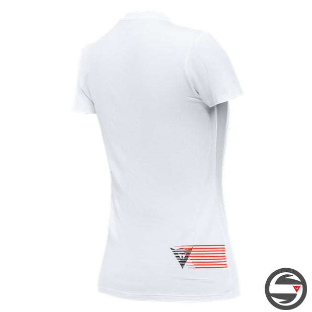 T-SHIRT DAINESE T-SHIRT LOGO LADY 601 WHITE BLACK