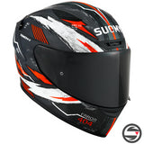 TRACK-1 404 MATT ANTHRACITE RED SUOMY ECE 22.06