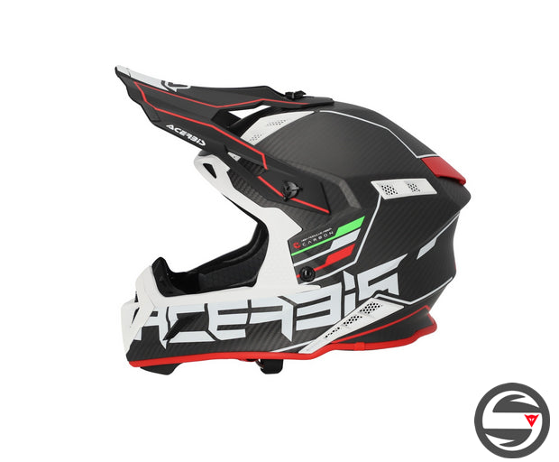 CASCO STEEL CARBON ECE 22.06 323 ITALY BLACK RED GREEN