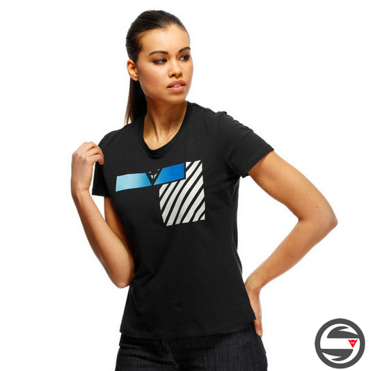 T-SHIRT ILLUSION LADY T-SHIRT 40G BLACK GRAY AQUA-GREEN