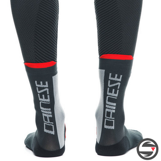 THERMO MID SOCKS 606 BLACK RED DAINESE