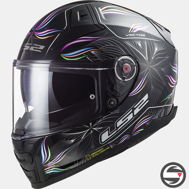 FF811 VECTOR 2 TROPICAL BLACK WHITE ECE 22.06