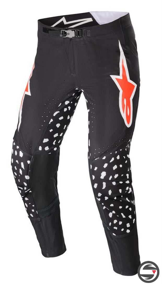 ALPINES. SUPERTECH NORTH PANTS 1397 BLACK NEON RED