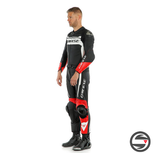 MISTEL 2PCS SUIT 79A BLACK WHITE LAVA-RED