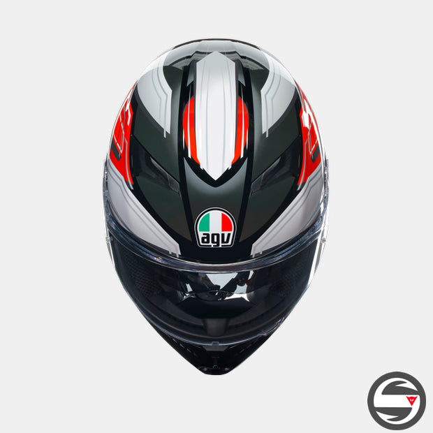 K3 AGV E2206 MPLK 007 WING BLACK ITALY