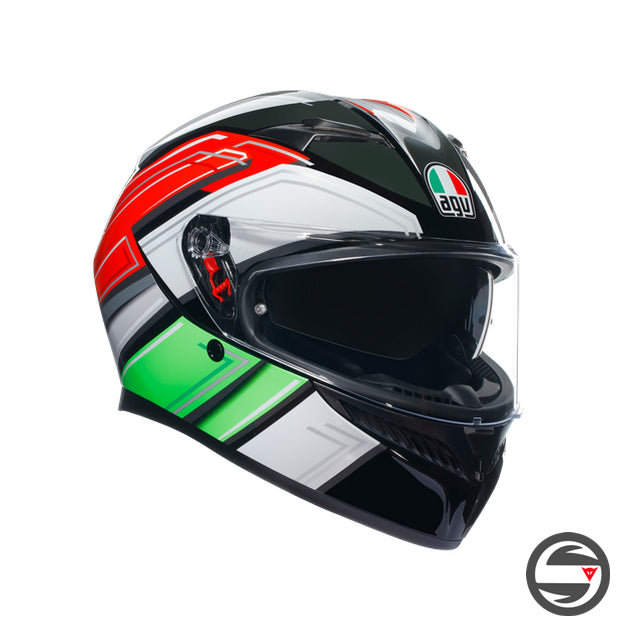 K3 AGV E2206 MPLK 007 WING BLACK ITALY