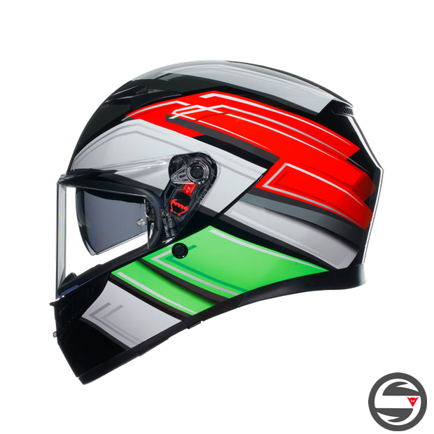 K3 AGV E2206 MPLK 007 WING BLACK ITALY