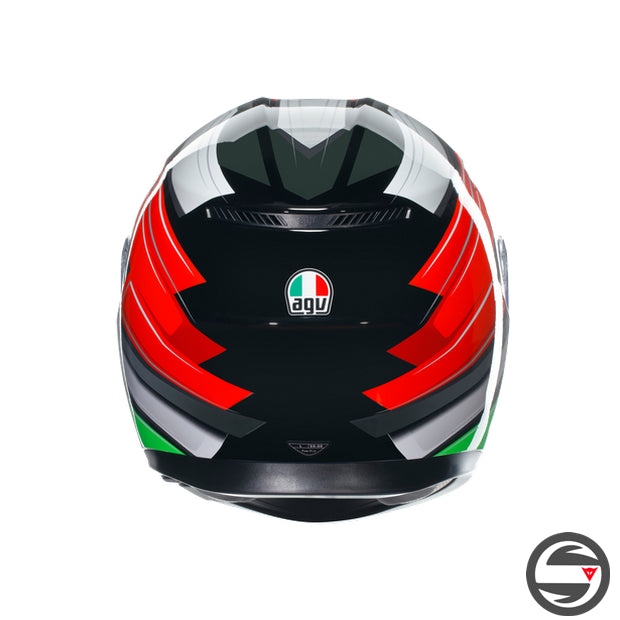 K3 AGV E2206 MPLK 007 WING BLACK ITALY