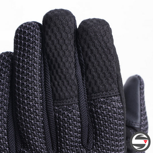 TORINO WOMAN GLOVES 604 BLACK ANTHRACITE