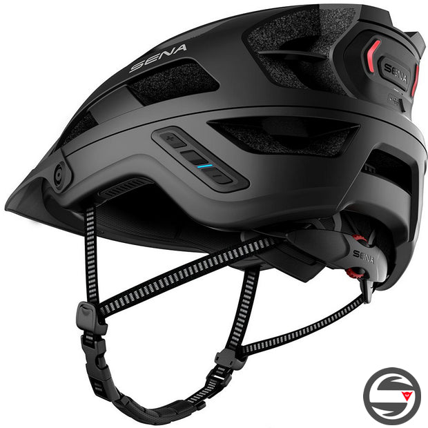 M1 SMART MTB MATT BLACK HELMET SENA