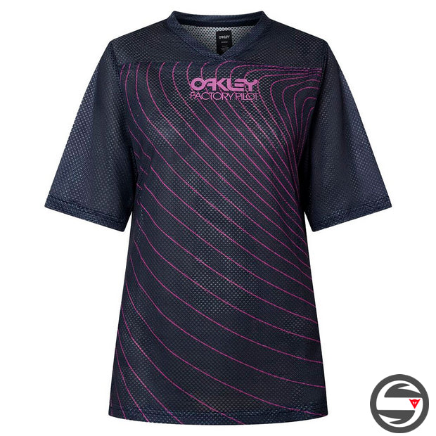 OAKLEY WMNS FACTORY PILOT RC SS JERSEY LADY 6AC FATHOM