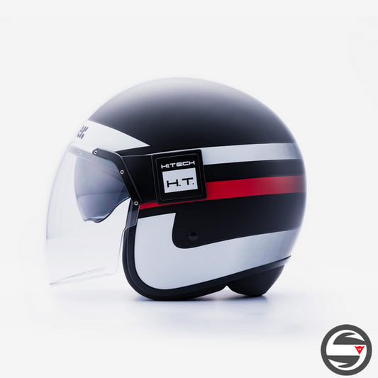 POD STRIPES H86 NERO OPACO RED