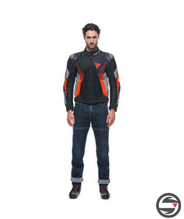 SUPER RIDER 2 ABSOL. JACKET 851 BLACK/DARK-GULL-GRAY/FLUO-RED