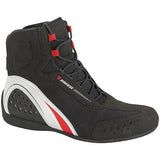 SCARPA MOTORSHOE JB AIR 858 SHOES BLACK WHITE RED