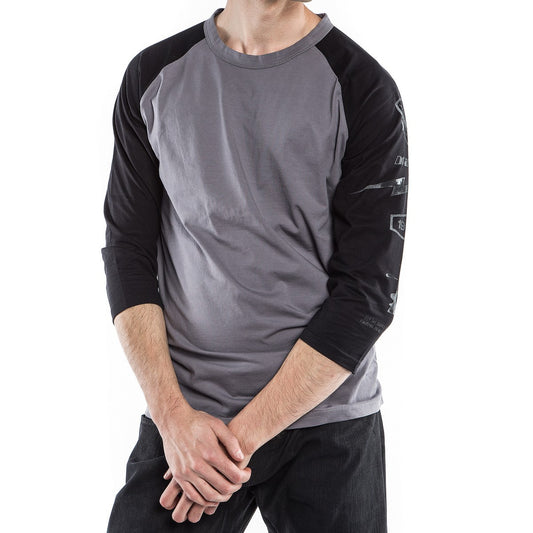 T-SHIRT THUNDER72 3/4 629 GREY BLACK