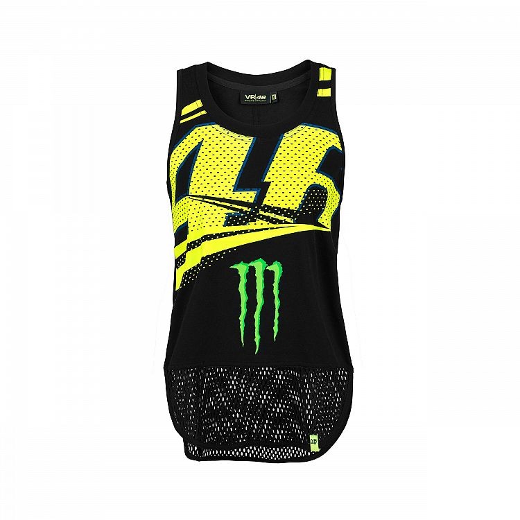 MOWTT316504 TANK TOP WOMAN VR46 MONSTER BLACK
