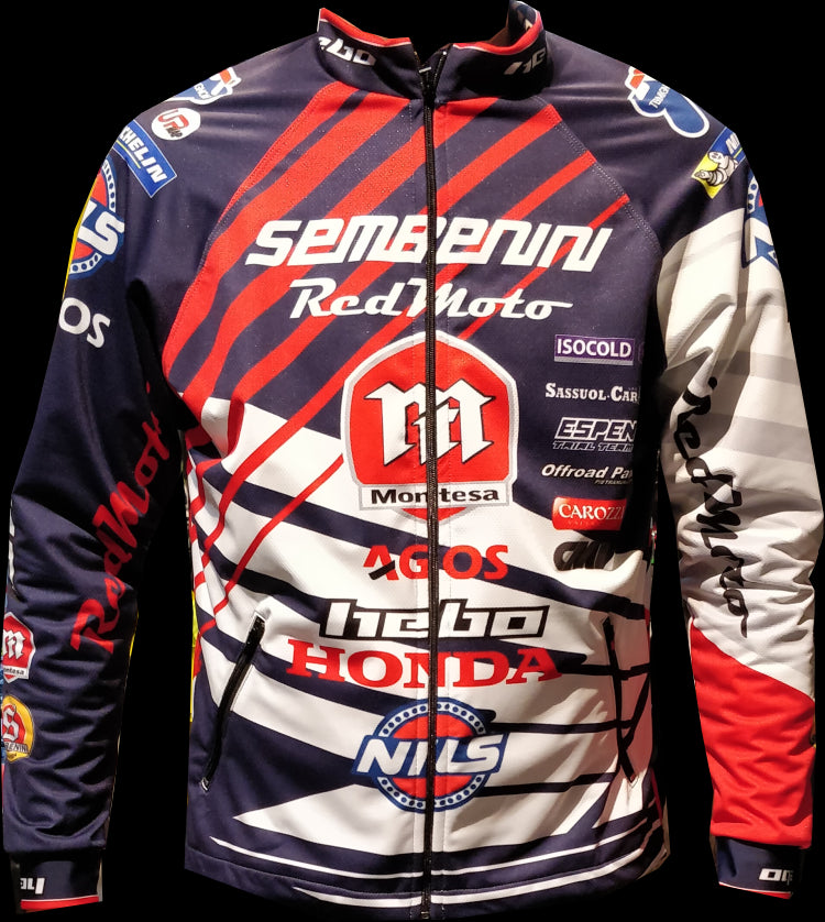 CHAQUETA ELASTICA TEAM MONTESA SEMBENINI 2018 BLUE RED