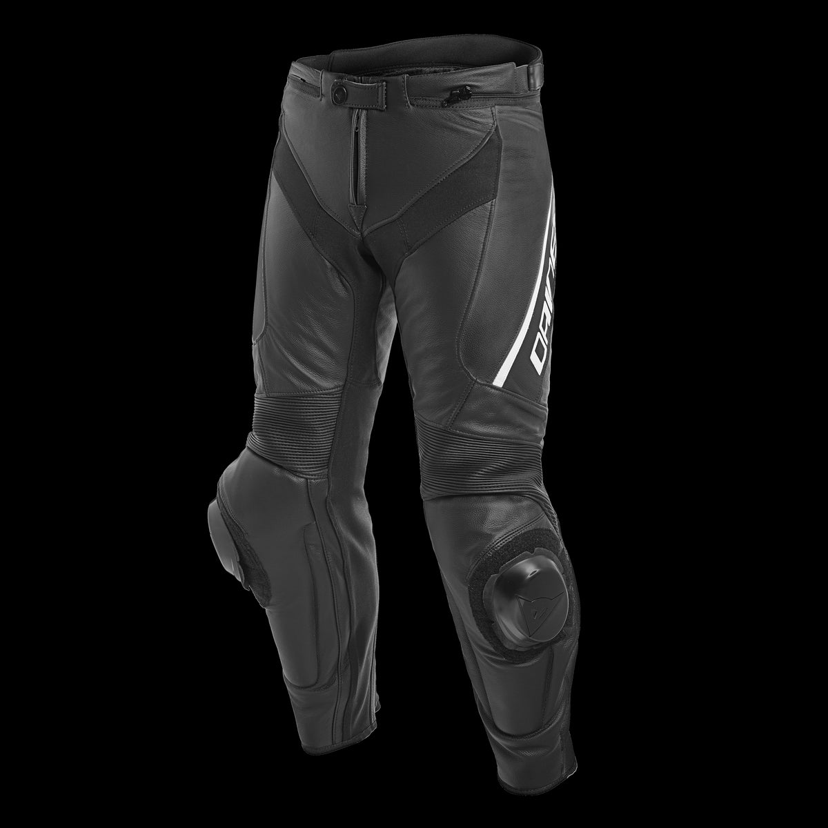 DELTA 3 S/T SHORT/TALL LEATHER PANTS 948 BLACK WHITE