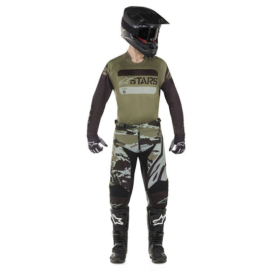 ALPINES. RACER TACTICAL PANTS 9006 BLACK GREEN CAM