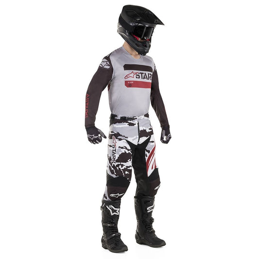 ALPINES. RACER TACTICAL PANTS 9008 BLACK GRAY CAM BUR