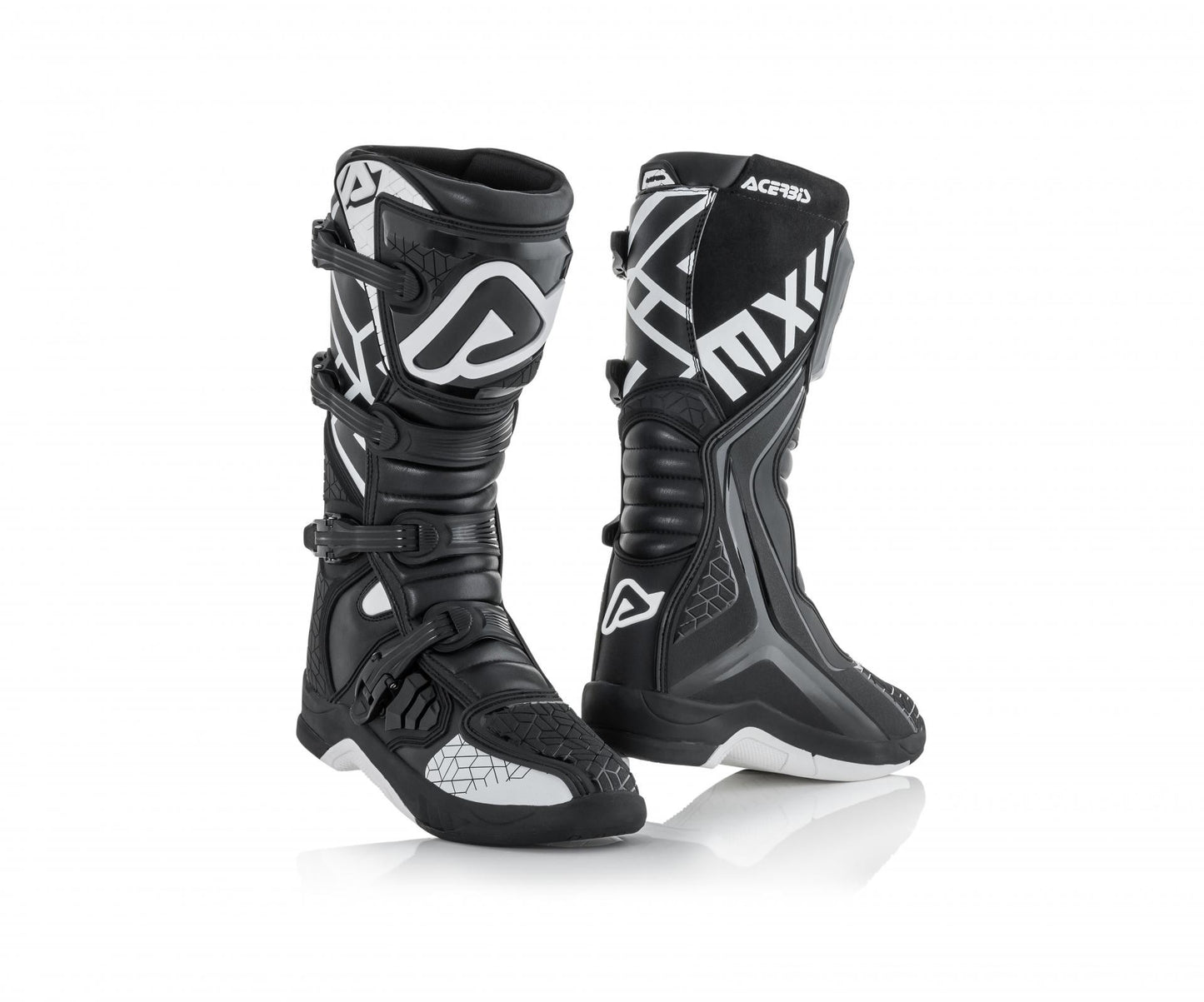 STIVALE X-TEAM BOOTS 315 BLACK WHITE NERO BIANCO